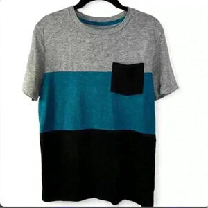 Old Navy Boys Gray/Blue/Black Color-Blocked Size YXL